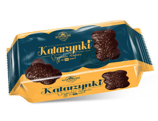 Kopernik Toruń – Katarzynki, chocolate-covered gingerbread cookie, net wt. 1.97 oz (56 g)