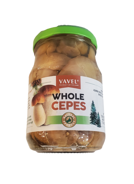 Vavel – pickled Whole Cepes mushrooms (borowik cały), net wt. 13.05 oz (370 g)