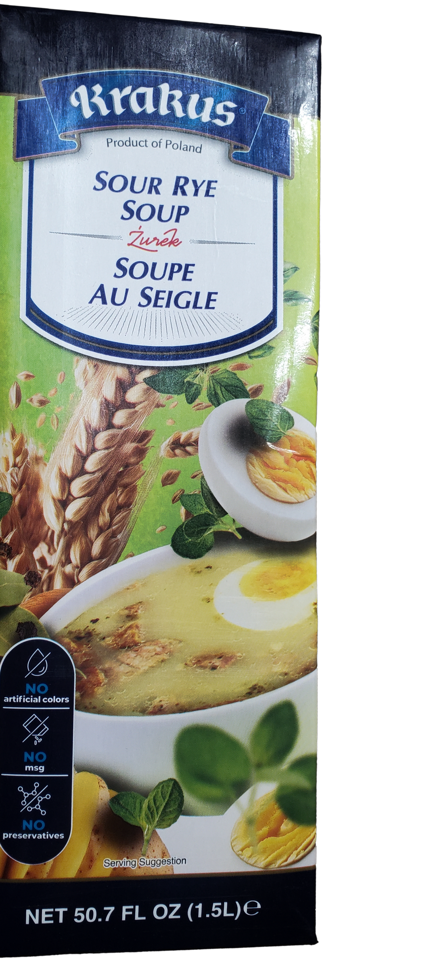 Krakus - Sour Rye Soup (Żurek), Net Volume: 50.7 fl oz (1.5 L)