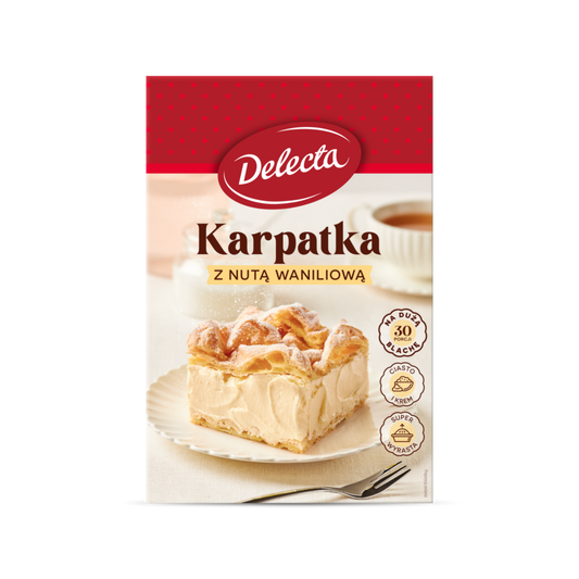 Delecta - Carpathian Mountain cream cake mix, net weight: 13.23 oz