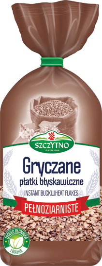Szczytno Premium - buckwheat instant flakes, whole grain, net weight: 14.11 oz
