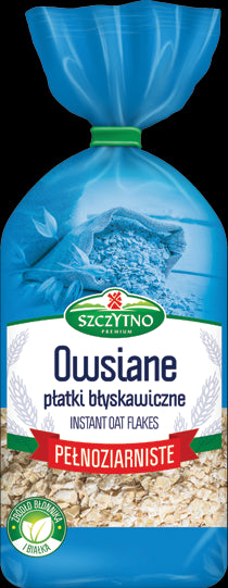 Szczytno Premium - oatmeal instant flakes, whole grain, net weight: 14.11 oz