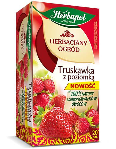 Tea Garden - Strawberry & Wild Strawberry Herbal Fruit Tea (1.76 oz / 20 sachets x 0.09 oz)