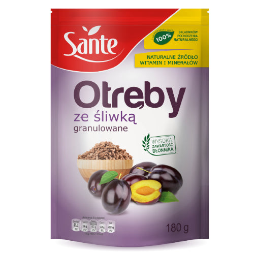 Sante - granulated bran with prunes, net weight: 6.35 oz