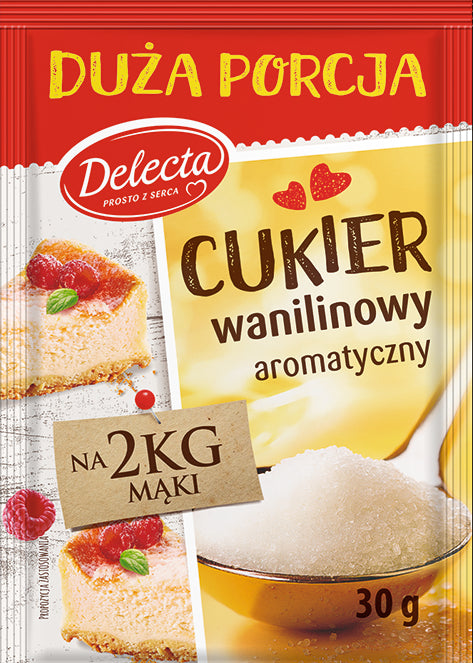 Delecta - vanillin sugar, net weight: 30g