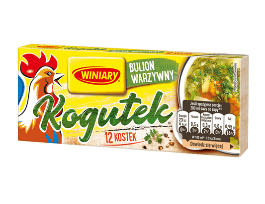 Winiary - vegetable bouillon KOGUTEK, 12 cubes, net weight: 108 g