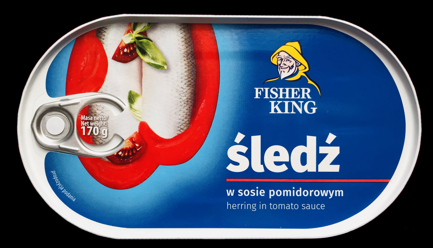 Fisher King - herring in tomato sauce, net weight: 170 g