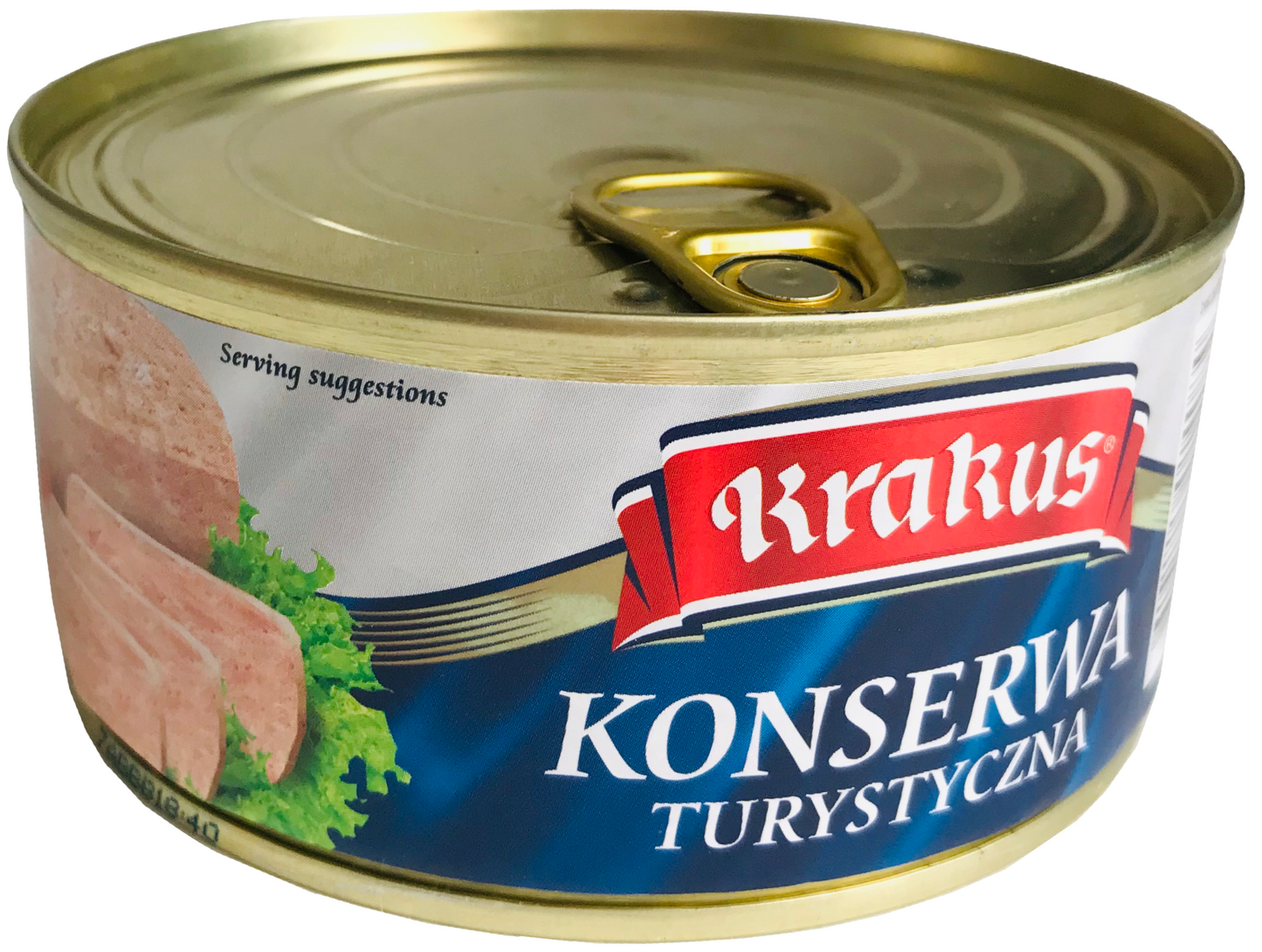 Krakus - Konserwa Turystyczna, spiced minced pork with paprika & pork skin, net weight: 10.5 oz.
