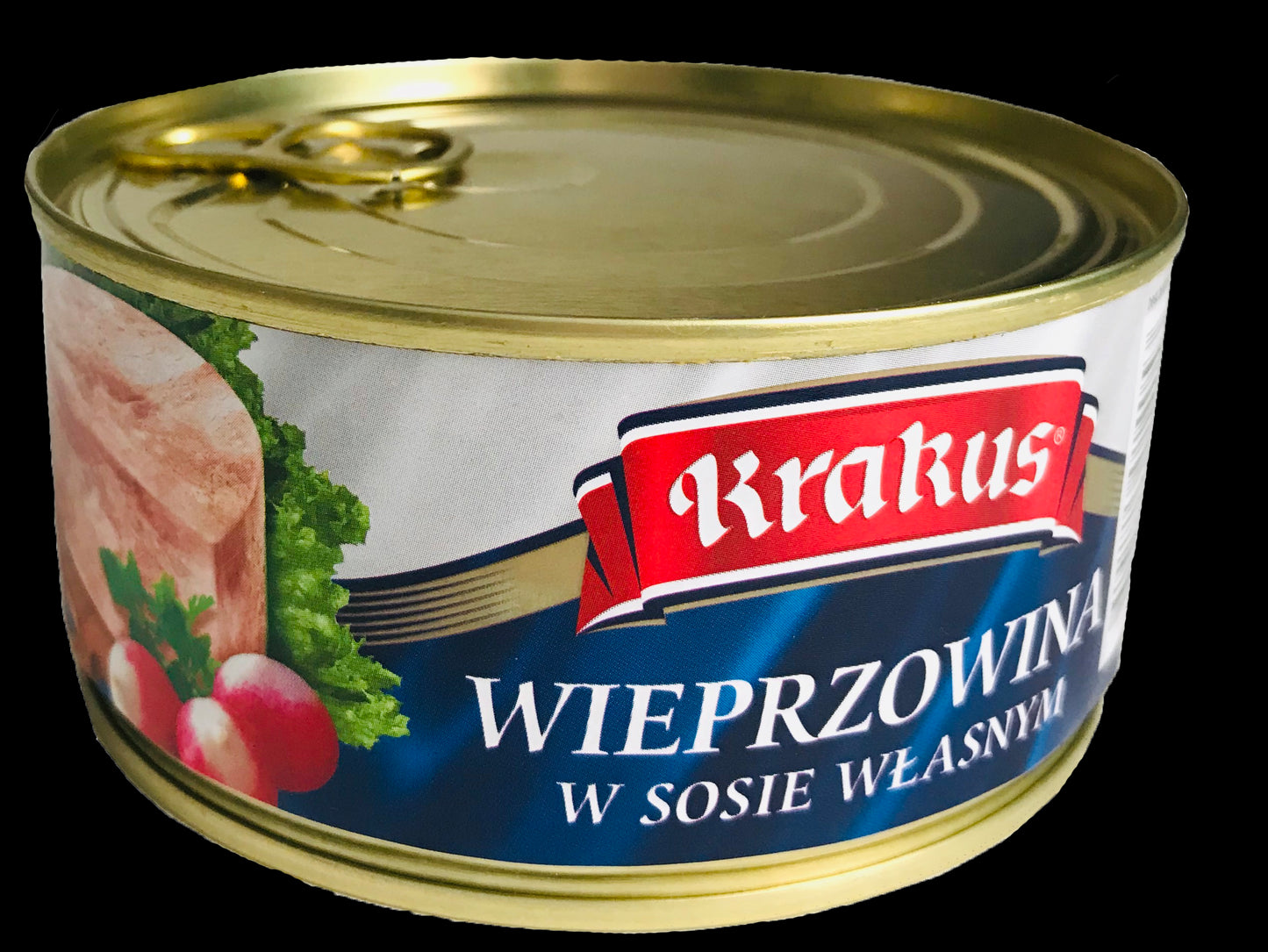 Krakus - Wieprzowina w Sosie Własnym, pork in natural juices, net weight: 10.5 oz.