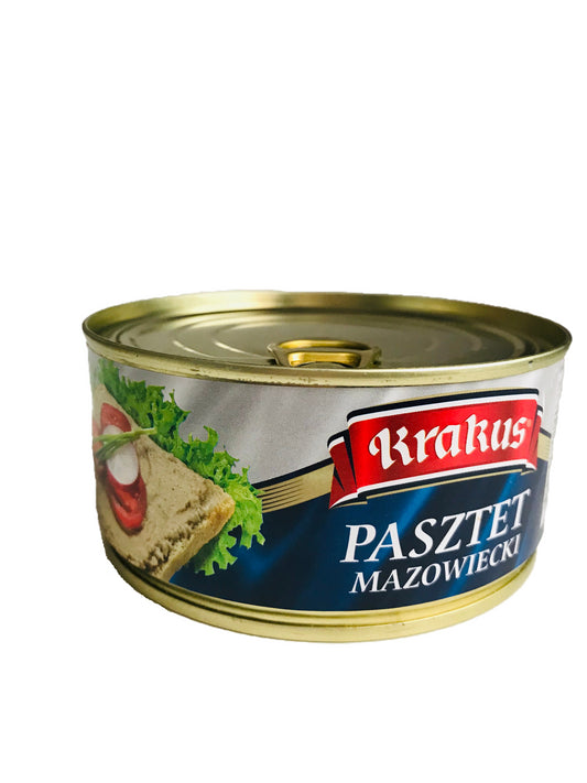 Krakus - Pasztet Mazowiecki, pork pate, net weight: 10.2 oz.