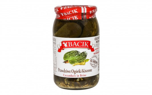 Bacik - cucumbers in brine, net weight: 30 oz (850 g)
