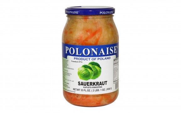 Polonaise - sauerkraut with grated carrot, net weight: 33 oz (936 g)