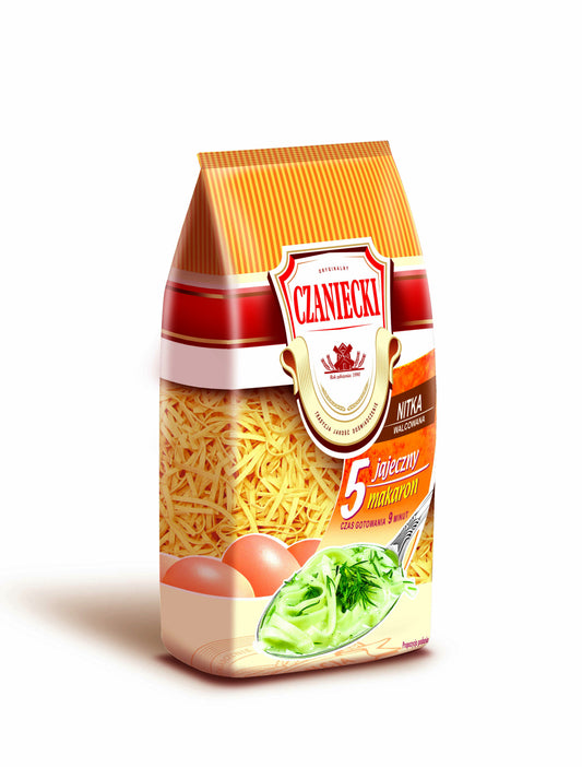 Czaniecki - 5 eggs thread noodles, net weight: 8.8 oz