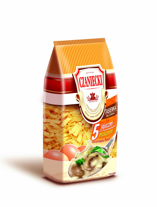 Czaniecki - 5 eggs ribbon noodles, net weight: 8.8 oz