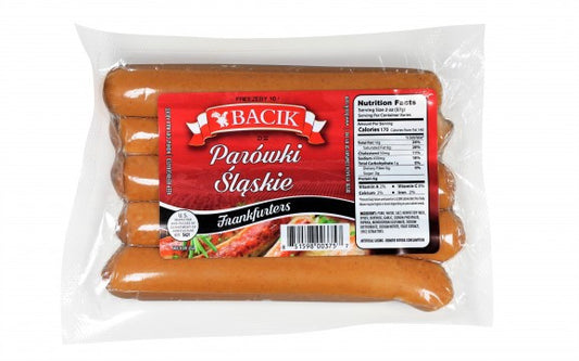 Bacik - frankfurters, net weight: 1 lb