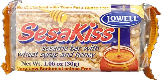 Lowell Sesakiss Honey - honey sesame snaps, net weight: 1.06 oz