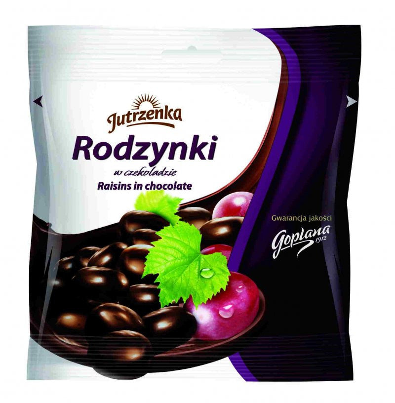 Jutrzenka - raisins in  chocolate, net weight: 2.82 oz