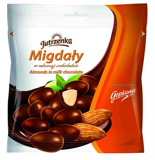 Jutrzenka - almonds in millk chocolate, net weight: 2.82 oz