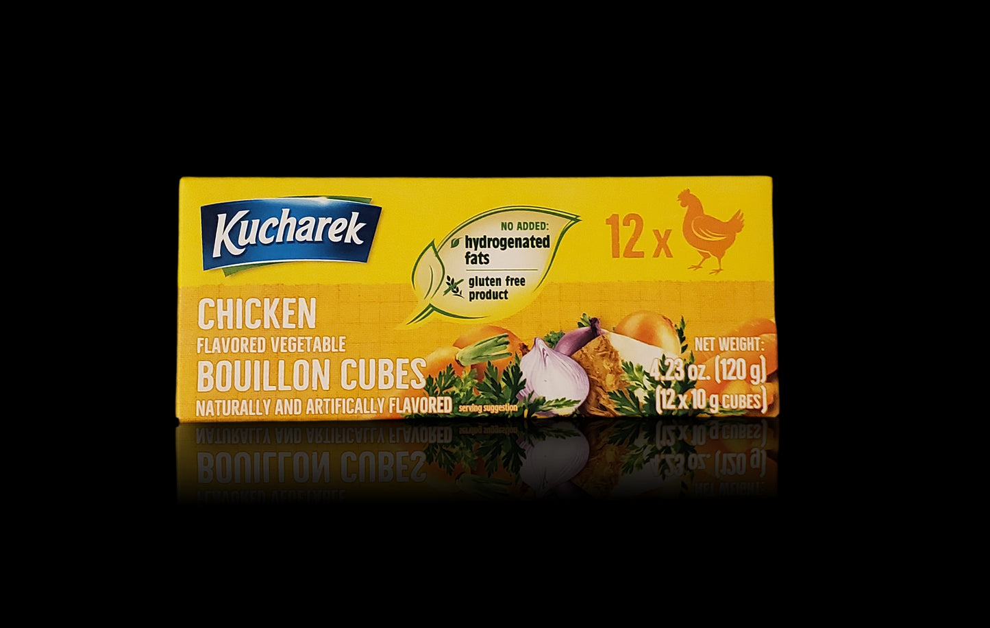 Kucharek - chicken flavored vegetable bouillon cubes,  12 cubes, net weight: 4.23 oz
