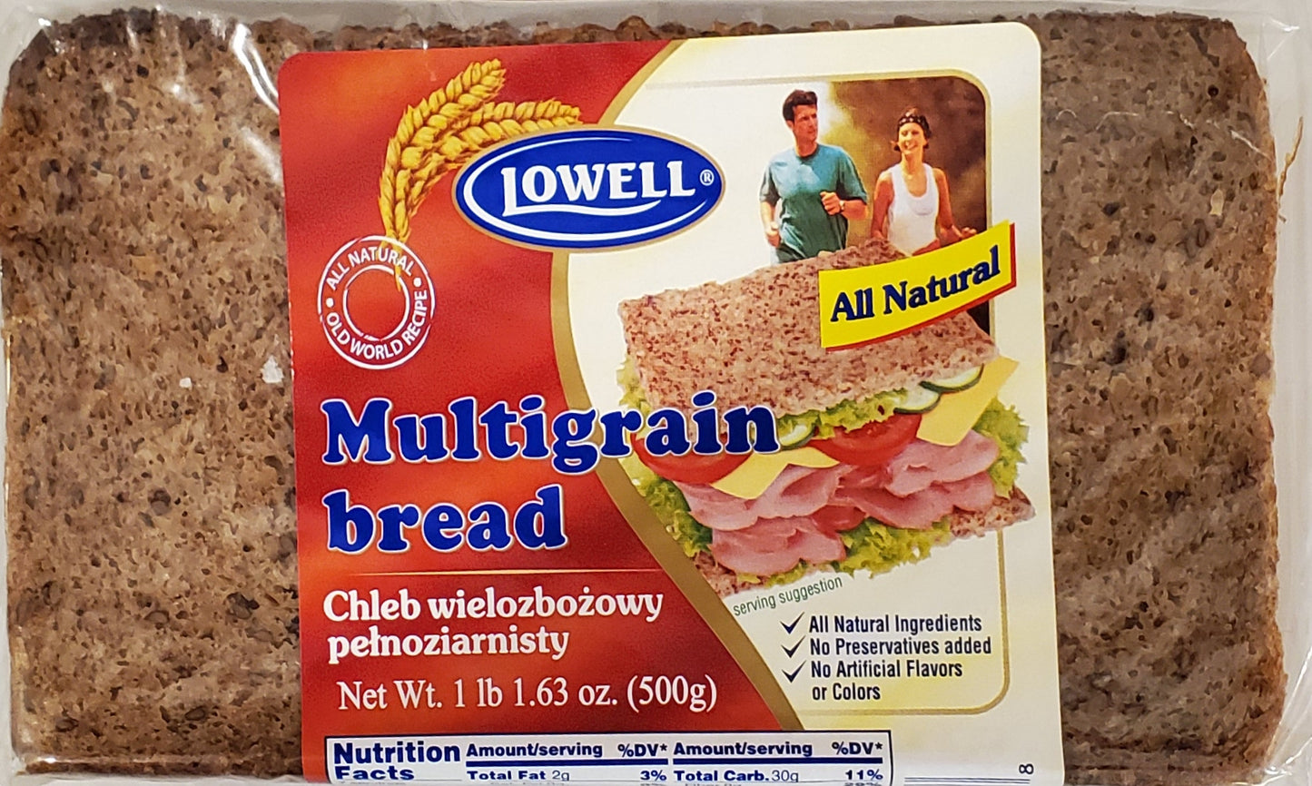 Lowell - multigrain bread, net weight: 17.6 oz