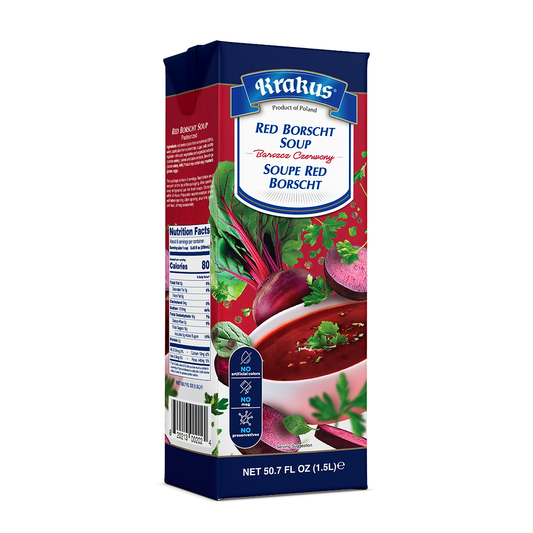 Krakus - Red Borscht Soup, Net Volume: 50.7 fl oz (1.5 L)