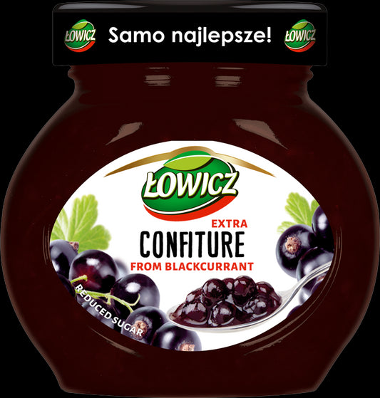 Łowicz - confiture from blackcurrant, reduced sugar, net weight: 8.5 oz