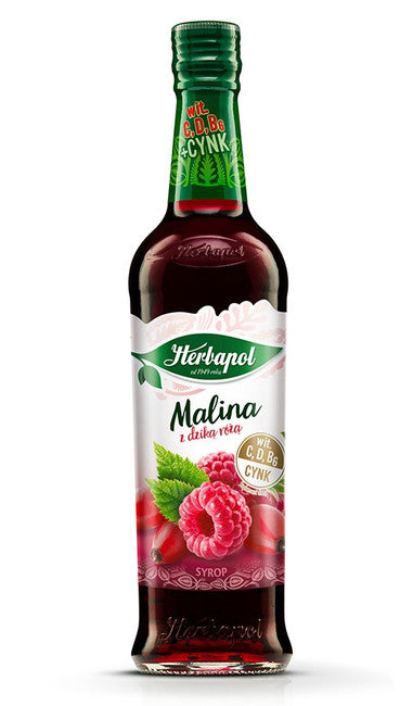 Herbapol - raspberry with rose hip, net content volume: 14.2 fl oz
