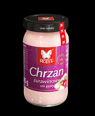 Motyl - cranberry horseradish sauce, net weight: 6.53 oz