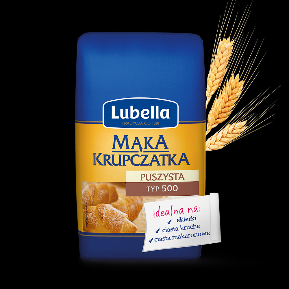 Lubella - Krupczatka wheat flour type 500, net weight: 2lb 3.3 oz
