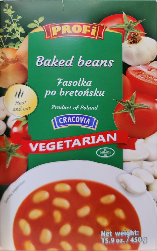 Profi - baked beans, vegetarian, net weight: 15.9 oz