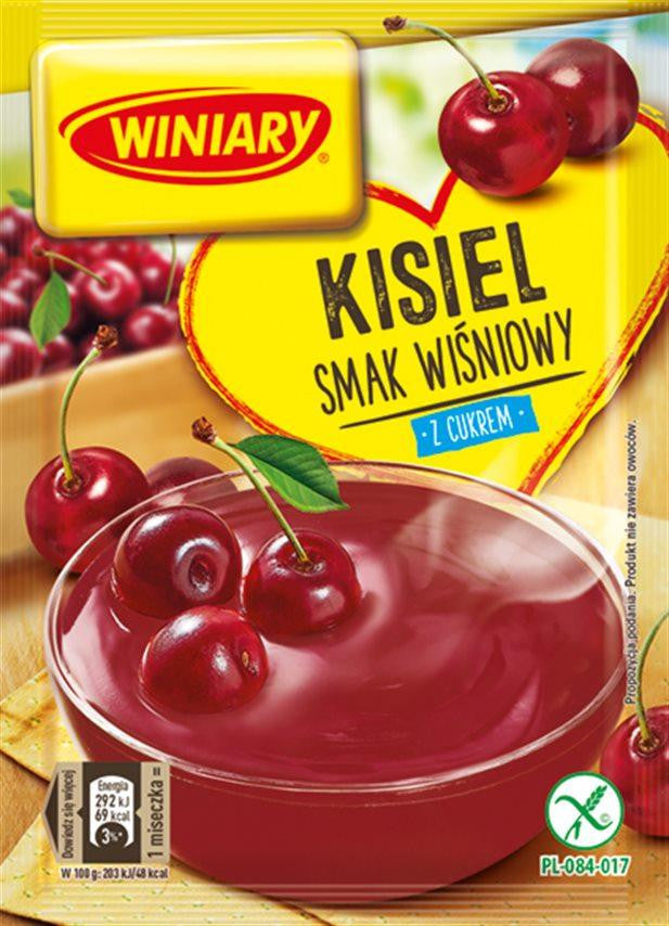 Winiary - cherry with sugar soft jelly, net weight: 2.72 oz