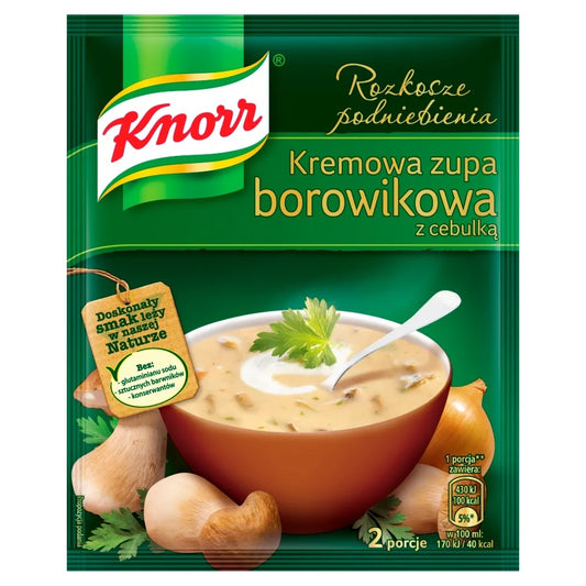 Knorr - creamy boletus soup with onion, net weight: 1.76 oz (2 serv.)