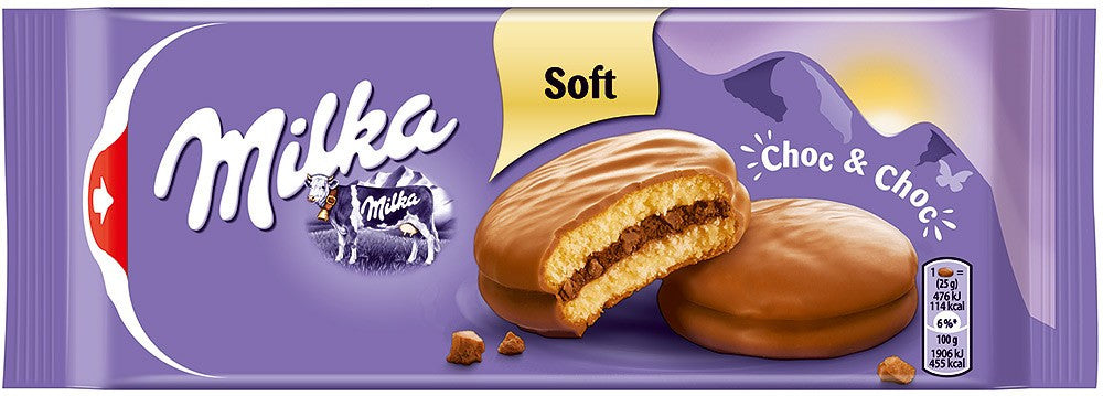 Milka Choc & Choc - milk chocolate covered biscuit, net weight: 5.29 oz