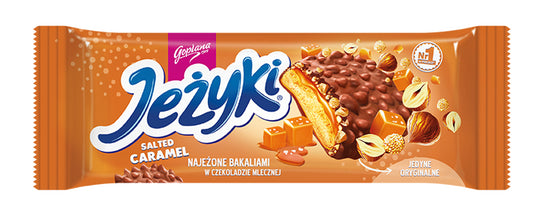 Goplana Jeżyki - hedgehog cookies salted caramel, net weight: 4.93 oz