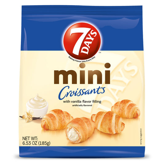 7 Days - MINI Croissants with vanilla cream filling, net weight: 6.53 oz