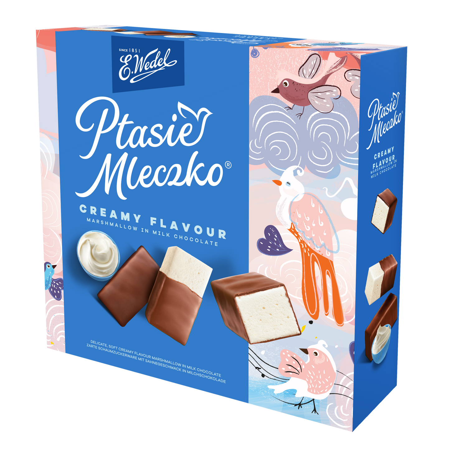 E.Wedel Ptasie Mleczko® – Creamy Flavor Marshmallow in Milk Chocolate, Net Wt: 12 oz (340 g)
