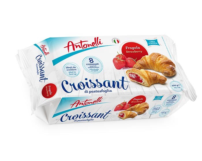 Antonelli - croissants with strawberry filling (8 pieces), net weight: 14,1 oz