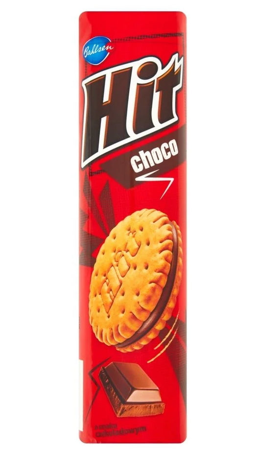 HIT Choco - biscuits with chocolate flavored cream, net weight: 7,76 oz