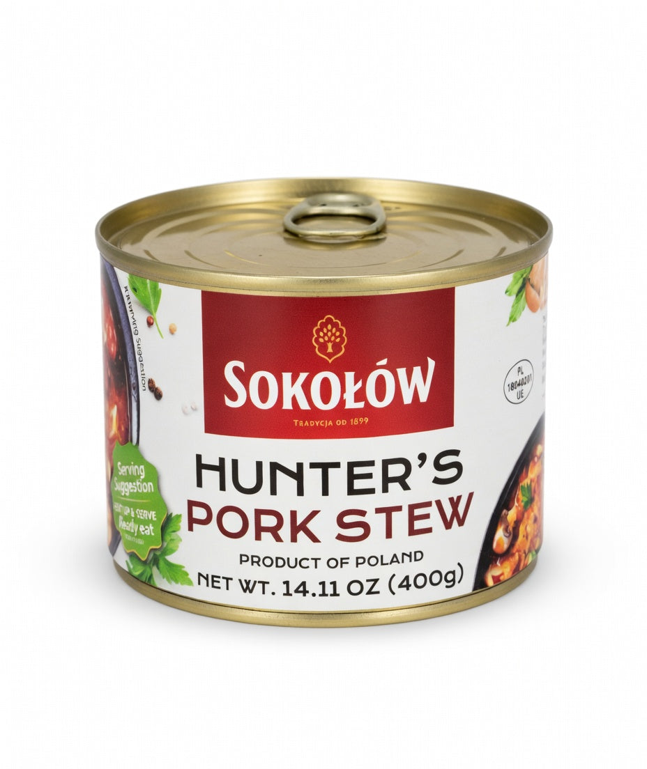 Sokołów - Hunter’s Pork Stew, Net Wt: 14.11 oz (400 g)