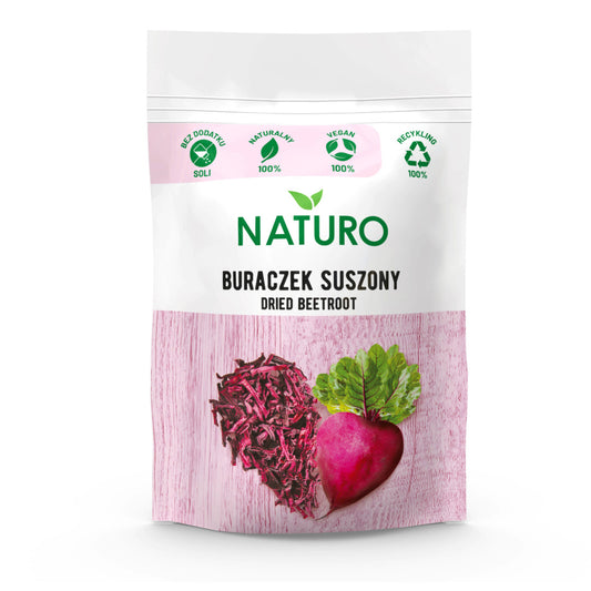 Naturo - dried beetroot, net wt.: 2.8 oz (80 g)