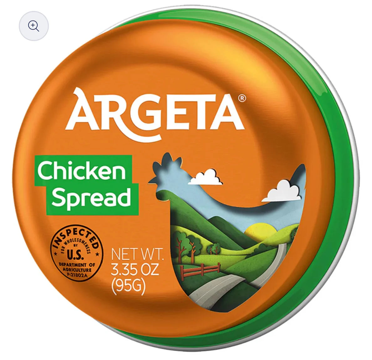 Argeta Chicken Spread, Net Wt: 3.35 oz (95 g)