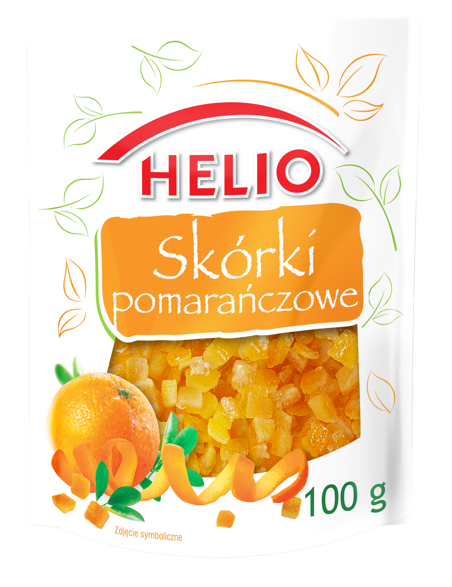 Helio – Candied Orange Peel, Net Wt: 3.53 oz (100 g)