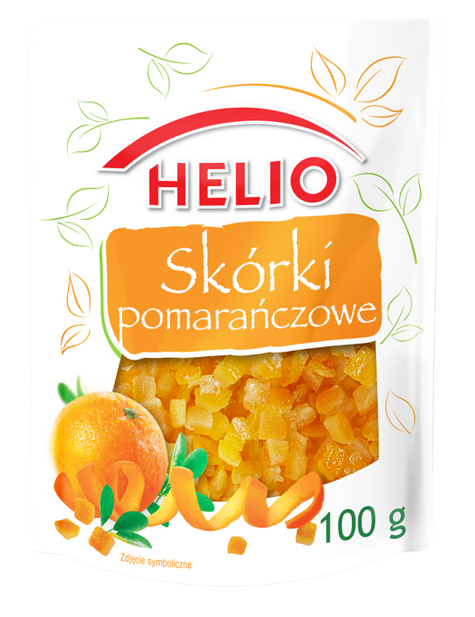 Helio – Candied Orange Peel, Net Wt: 3.53 oz (100 g)