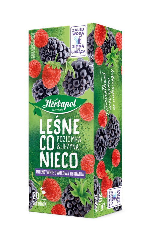 Herbapol Something from the Forest – Wild Strawberry & Wild Blackberry Flavored Fruit-Herbal Infusion 20 tea bags – Net weight: 1.41 oz (40 g)