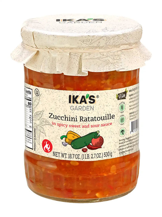 IKA'S Garden – Zucchini Ratatouille in Spicy Sweet and Sour Sauce 18.7 oz (530 g)
