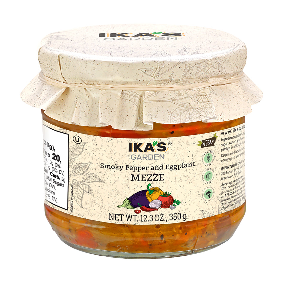 Ika's Garden Smoky Pepper &amp; Eggplant Mezze – 12.3 oz (350 g)