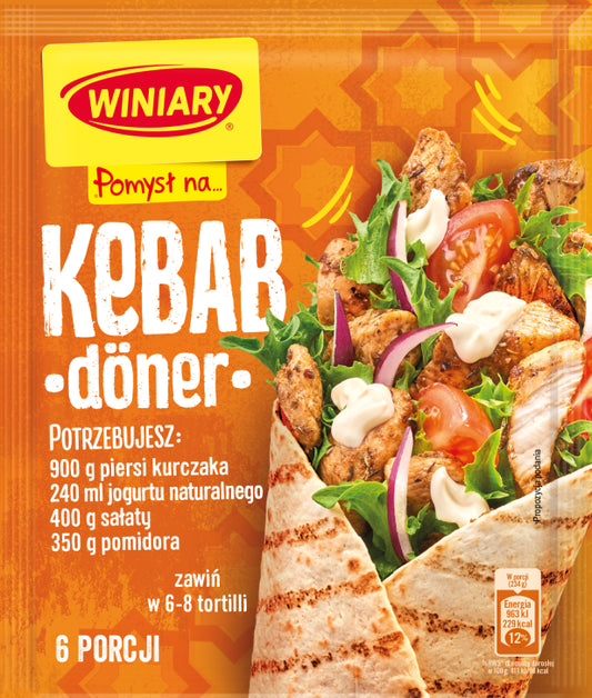 Winiary Idea for… Kebab Döner, seasoning mix, net wt. 0.99 oz (28 g)