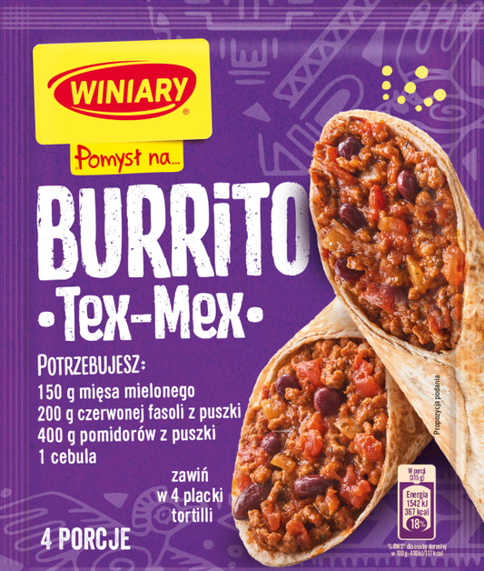 Winiary Idea for… Burrito Tex-Mex, seasoning mix, net wt. 1.06 oz (30 g)