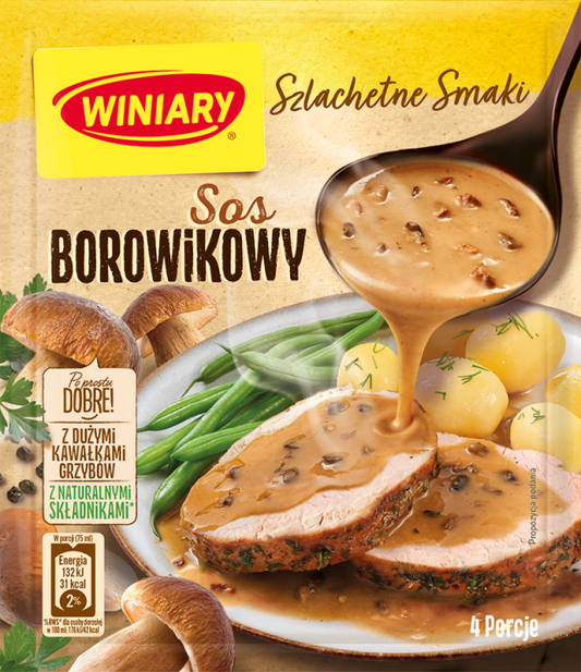 Winiary - Porcini Mushroom Sauce Mix, Net Weight: 1.16 oz (33 g)