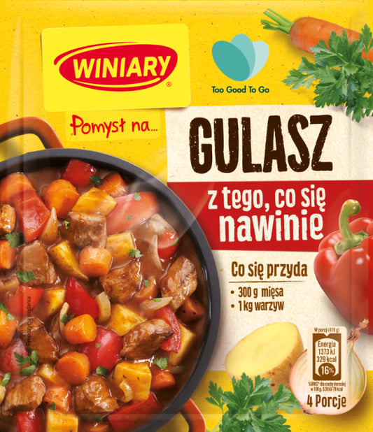 Winiary Idea for… Goulash zero waste, vegetable seasoning with paprika, net wt. 1.48 oz (42 g)